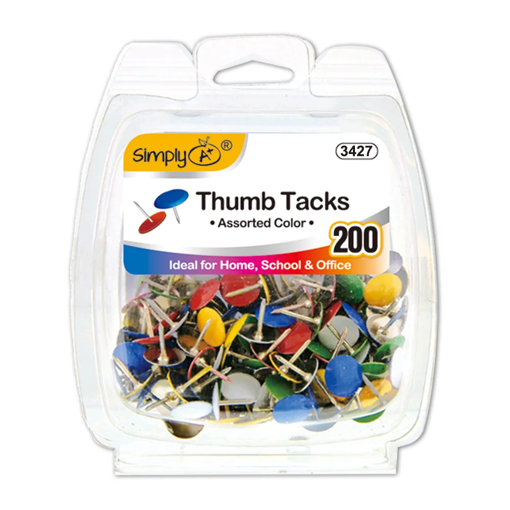 Color thumb tack 200ct-1.79 Color thumb tack 200ct - Image 1