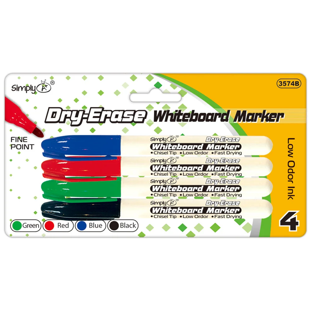 Dry erase marker fine tip 4ct-1.89 Dry erase marker fine tip 4ct - Image 1