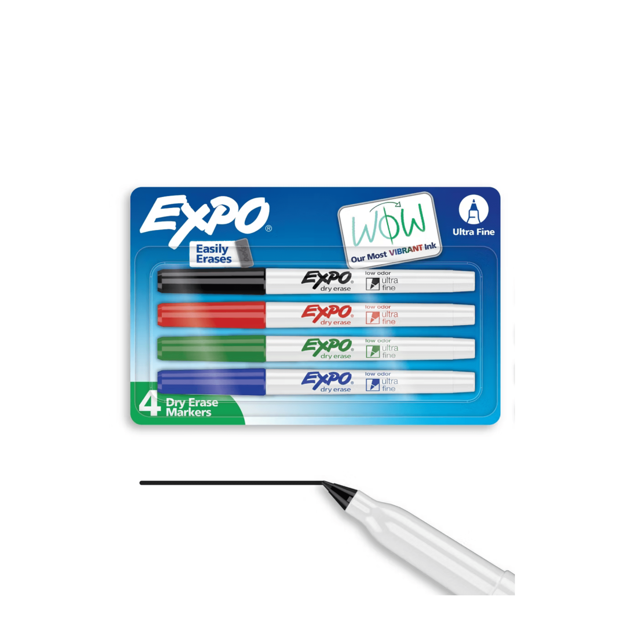 EXPO dry-erase marker ultra fine tip 4ct-4.99 EXPO dry-erase marker ultra fine tip 4ct - Image 1