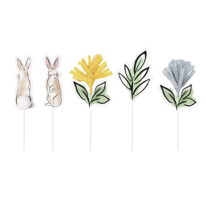 Easter cake toppers 5ct.3.99 Easter cake topper 5ct. - Image 1