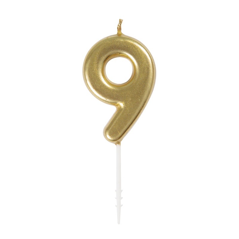 Gold #9 candle No. 9 gold candle - Image 1