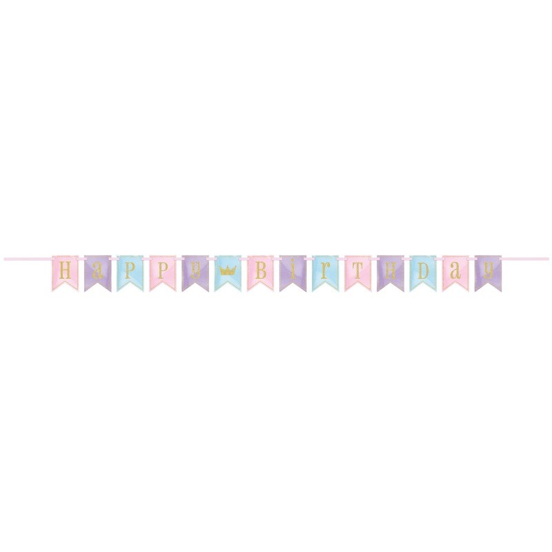Happy birthday 7feet princess banner5.99 Birthday banner 7ft. - Image 1