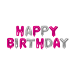 Birthday letter foil balloons