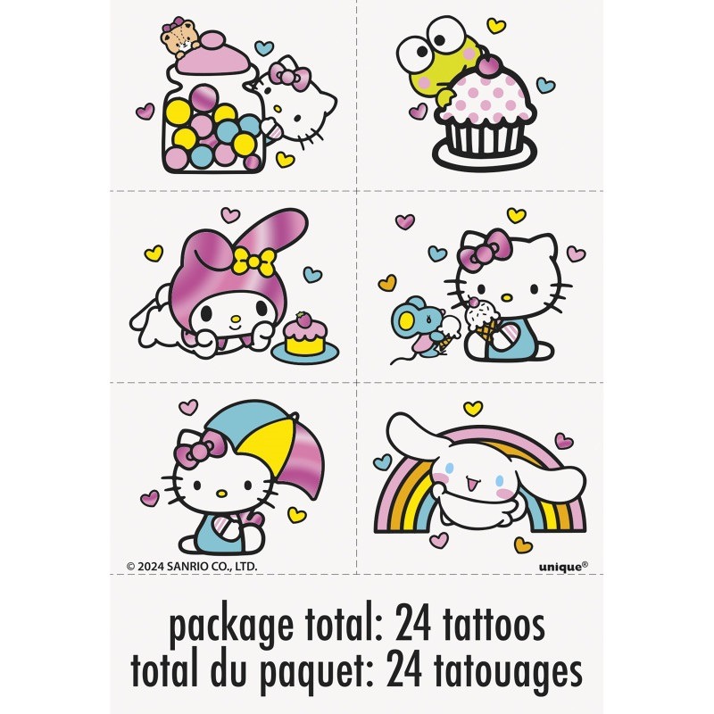 Hello kitty foil tattoo 24ct-2.99 Hello kitty tattoos 24ct. - Image 1