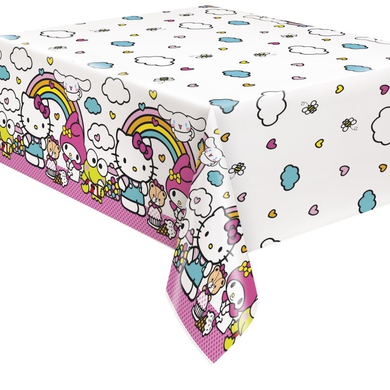 Hello kitty plastic table cover 54in X 84in-7.99 Hello kitty table cover - Image 1