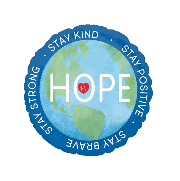 Hope first responder round foil balloon 18inch_$3.99 First responder foil balloon 18" - Image 1