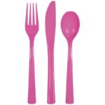 Plastic cutlery 18ct.