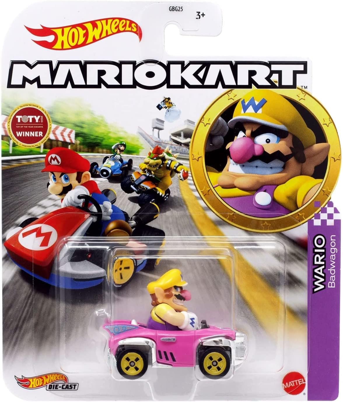 Hotwheels mariokart wario-7.99 Hot wheels Mario car wario - Image 1