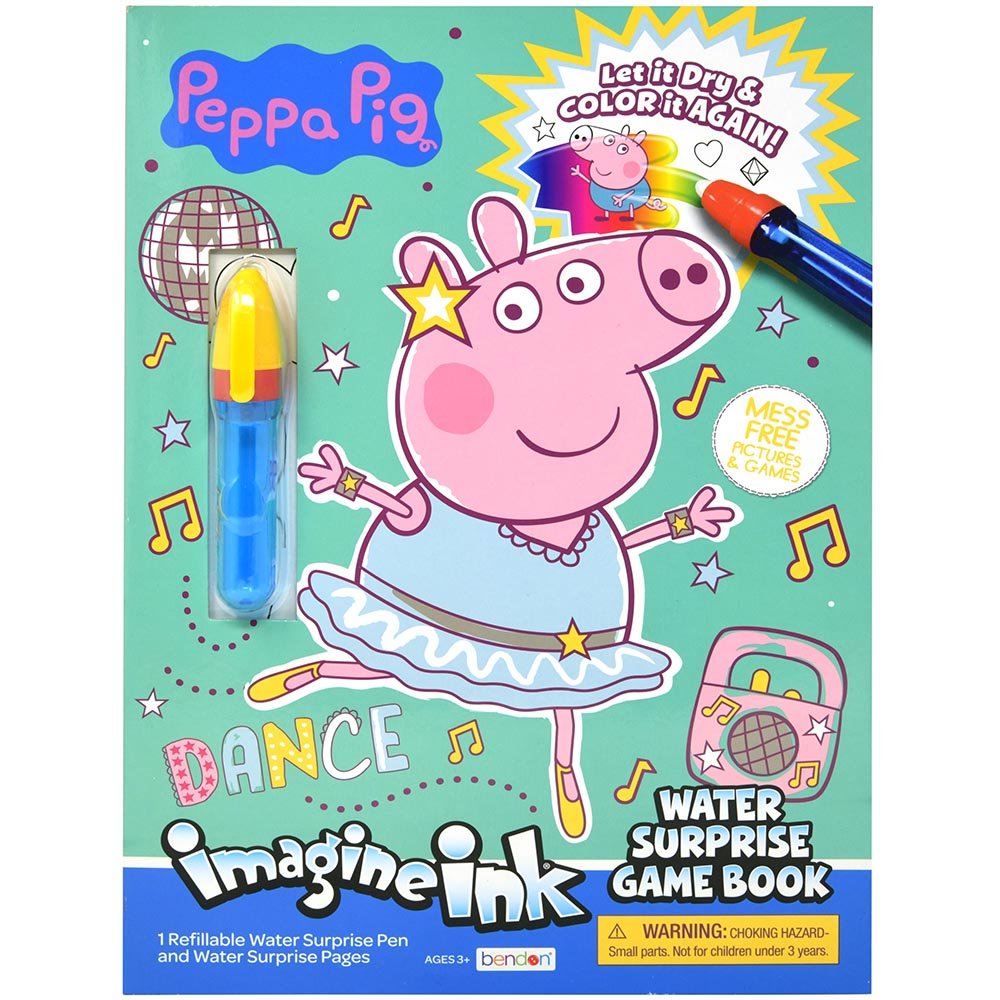 Imagine ink water marker with pad Peppa pig theme Peppa pig water marker with pad - Image 1