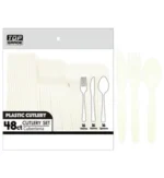 Plastic cutlery set 48ct. - Image 6