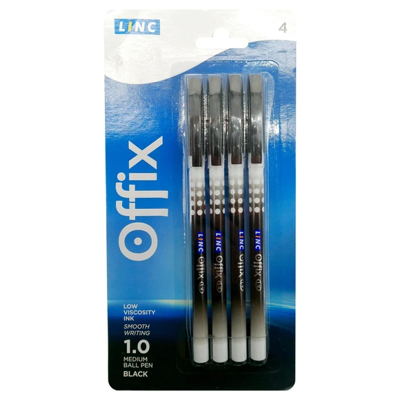 LINC offix ball point pen black 4ct-1.79 LINC offix ball point pen - Image 1