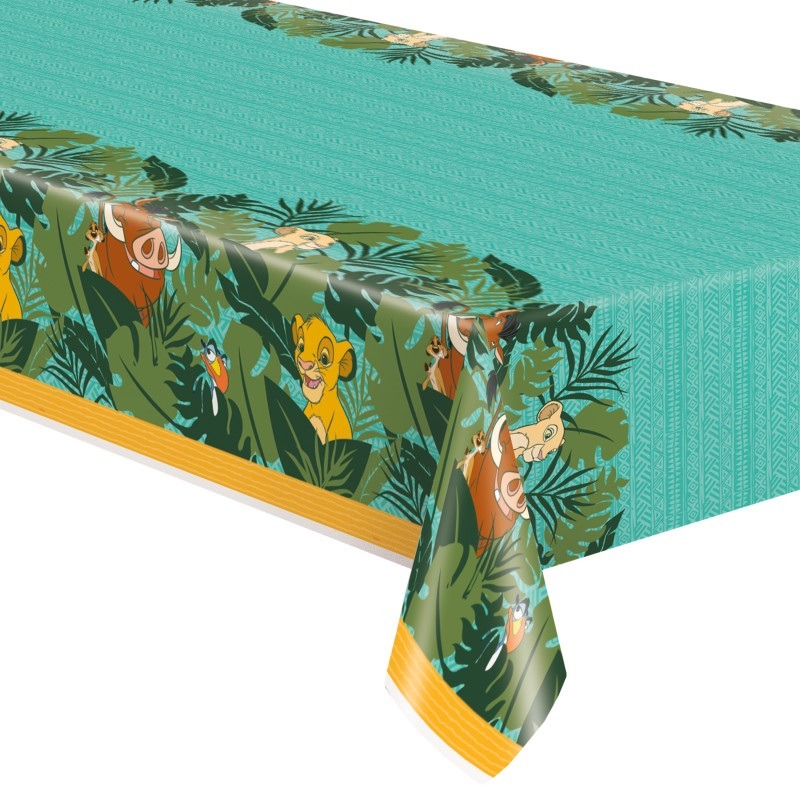 Lion king plastic table cover 54in X 84in Disney lion king table cover - Image 1