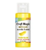 Metallic Acrylic paint canary 2oz