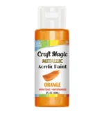 Metallic Acrylic paint canary 2oz - Image 3