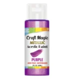 Metallic Acrylic paint canary 2oz - Image 2