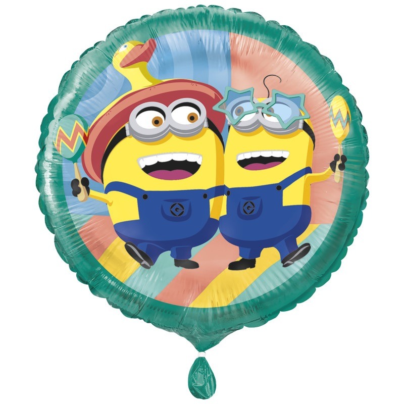 Minion round foil balloon 18in Minion foil balloon - Image 1