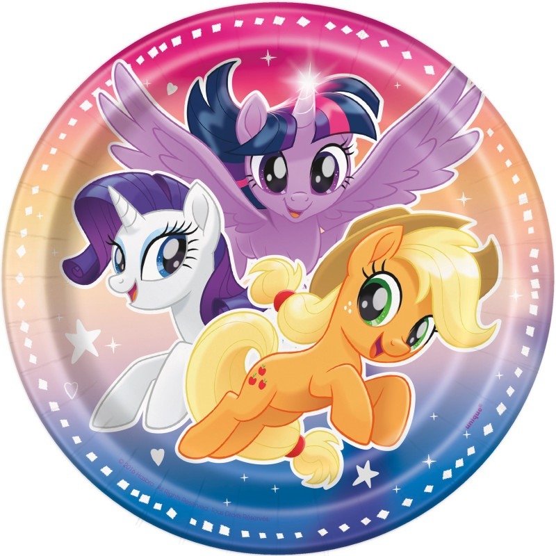 My little pony 7in round plate 8ct-2.99 Little pony paper plate - Image 1
