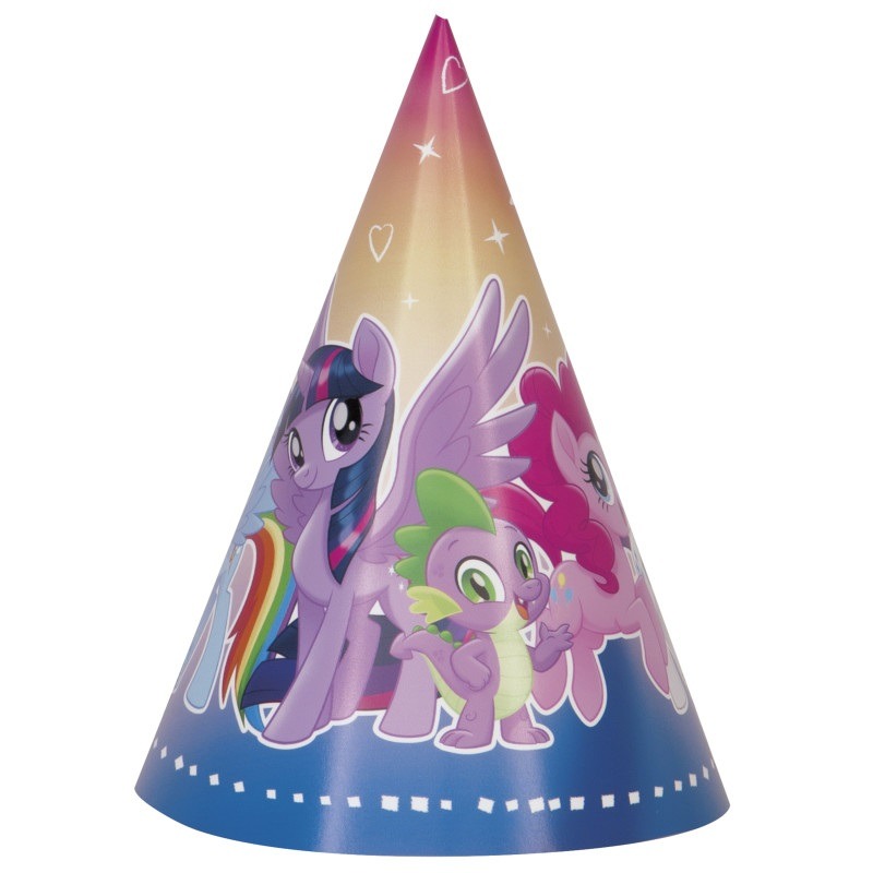My little pony paper hat 8ct-4.29 Little pony paper hat 8ct. - Image 1
