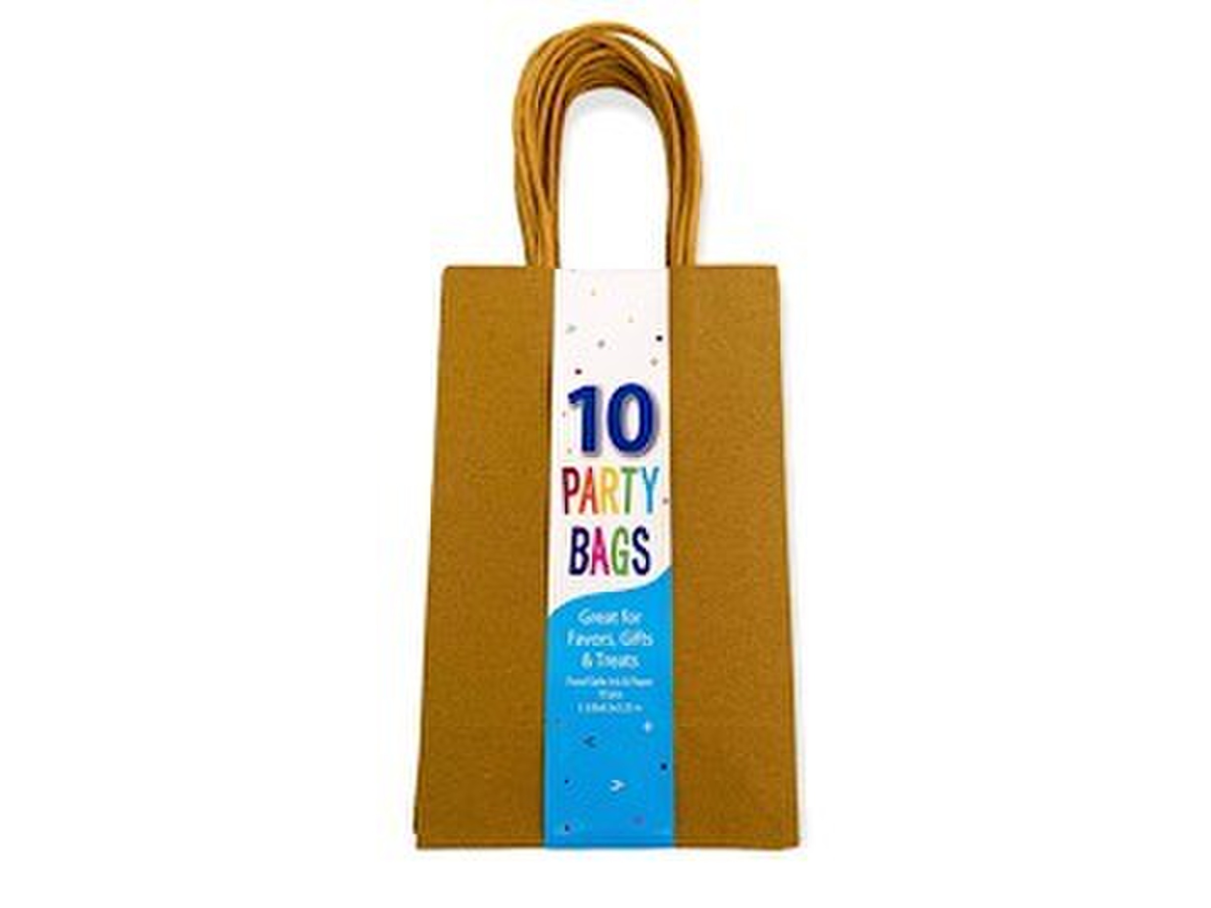 Natural craft 10ct 5in x 8.5in x 3.25in Gift bag brown 10ct. - Image 1