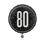 80 number birthday foil balloon 18" - Image 2