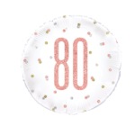 80 number birthday foil balloon 18"