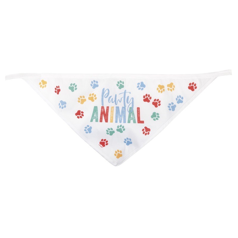 Pawty dog bandana Paw theme bandana - Image 1