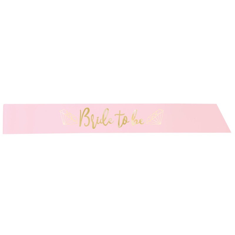 Pink & gold bride to be sash4.99 Bride to be sash - Image 1