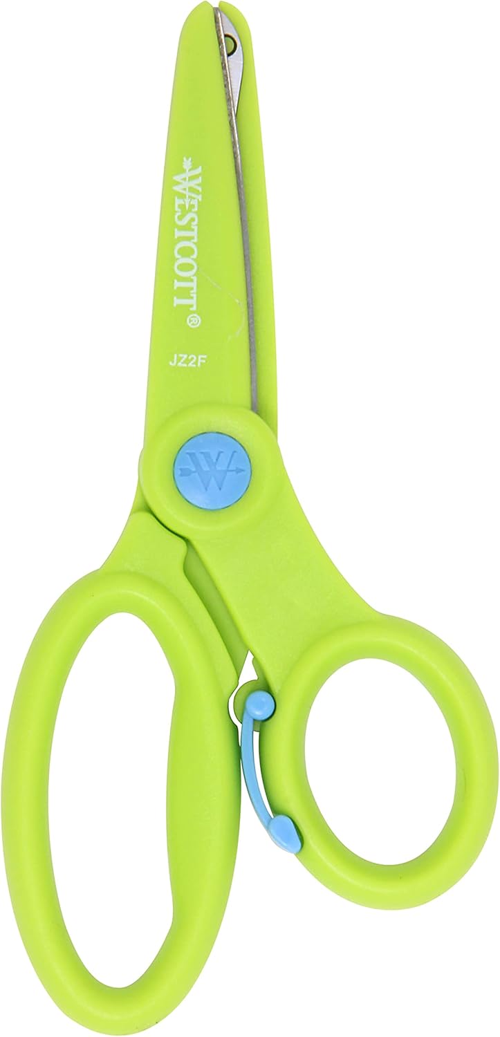 Preschool training scissor 5inch blunt tip lime green-2.49 Preschool training scissor 5inch blunt tip lime green - Image 1