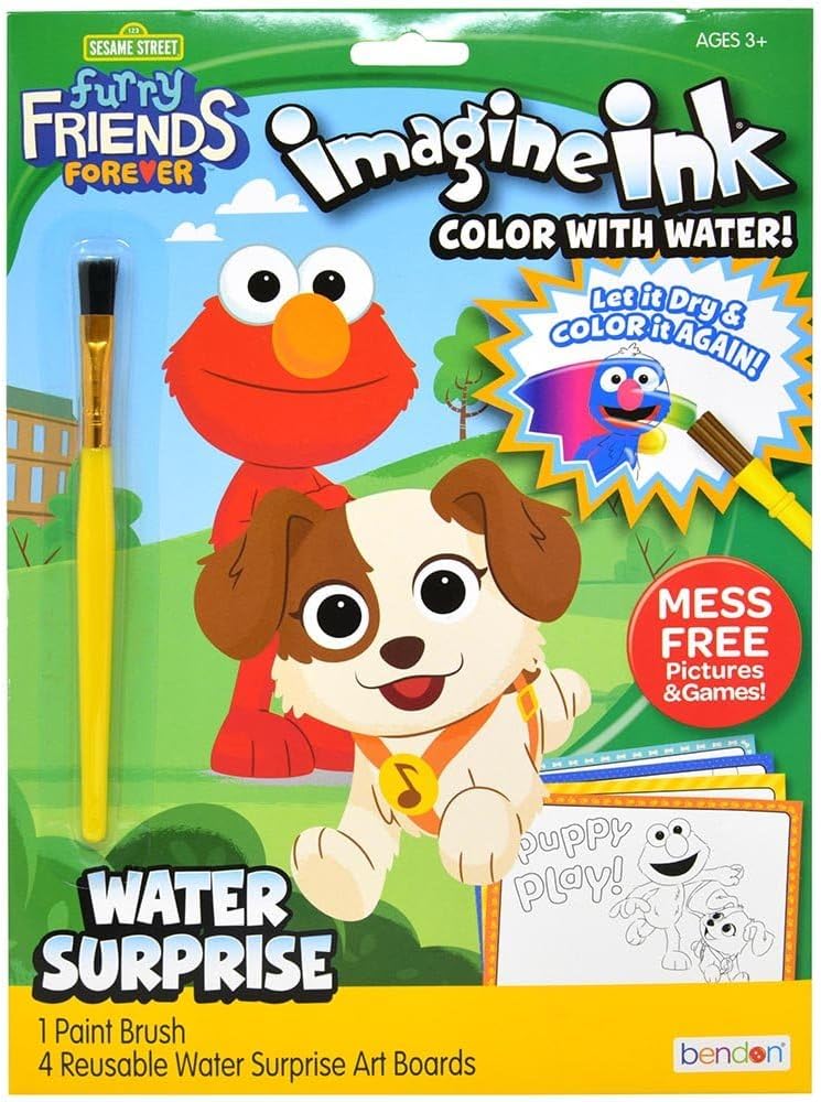 Sesame street imagine ink water marker brush with pad Sesame street imagine ink activity pad - Image 1