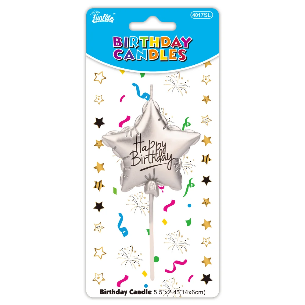 Silver star candle Silver star candle - Image 1