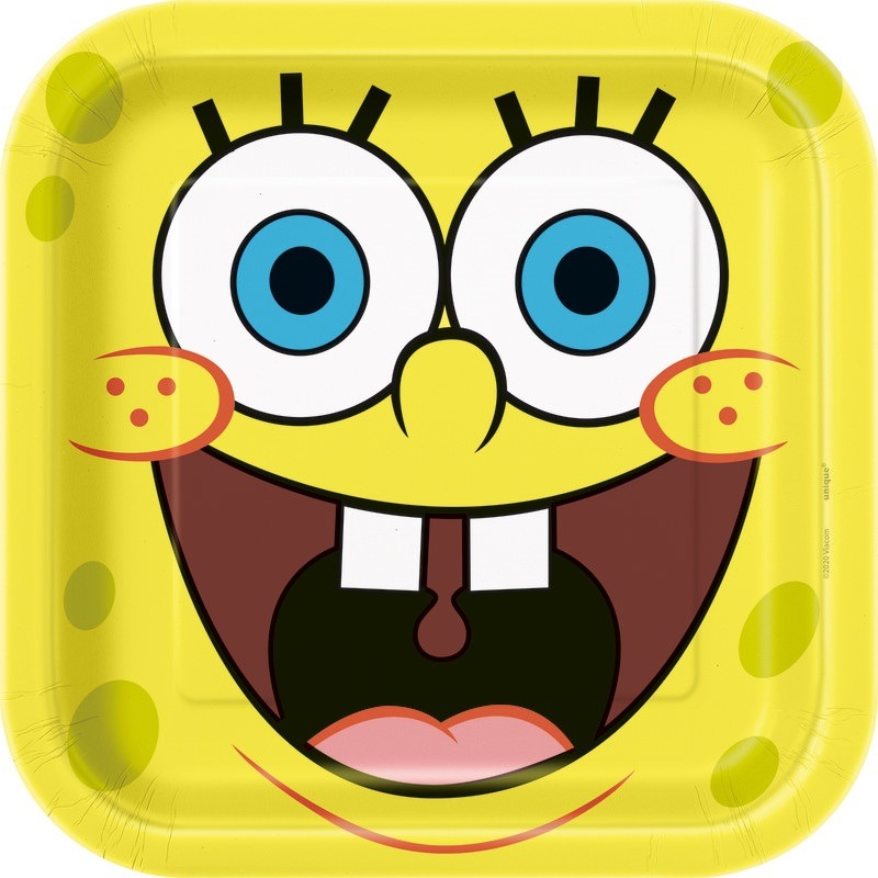 Sponge bob 9inch plate 5.99 Sponge bob paper plate - Image 1