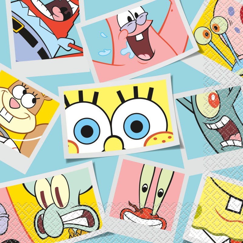 Sponge bob big napkins 4.99 Sponge bob big napkins - Image 1