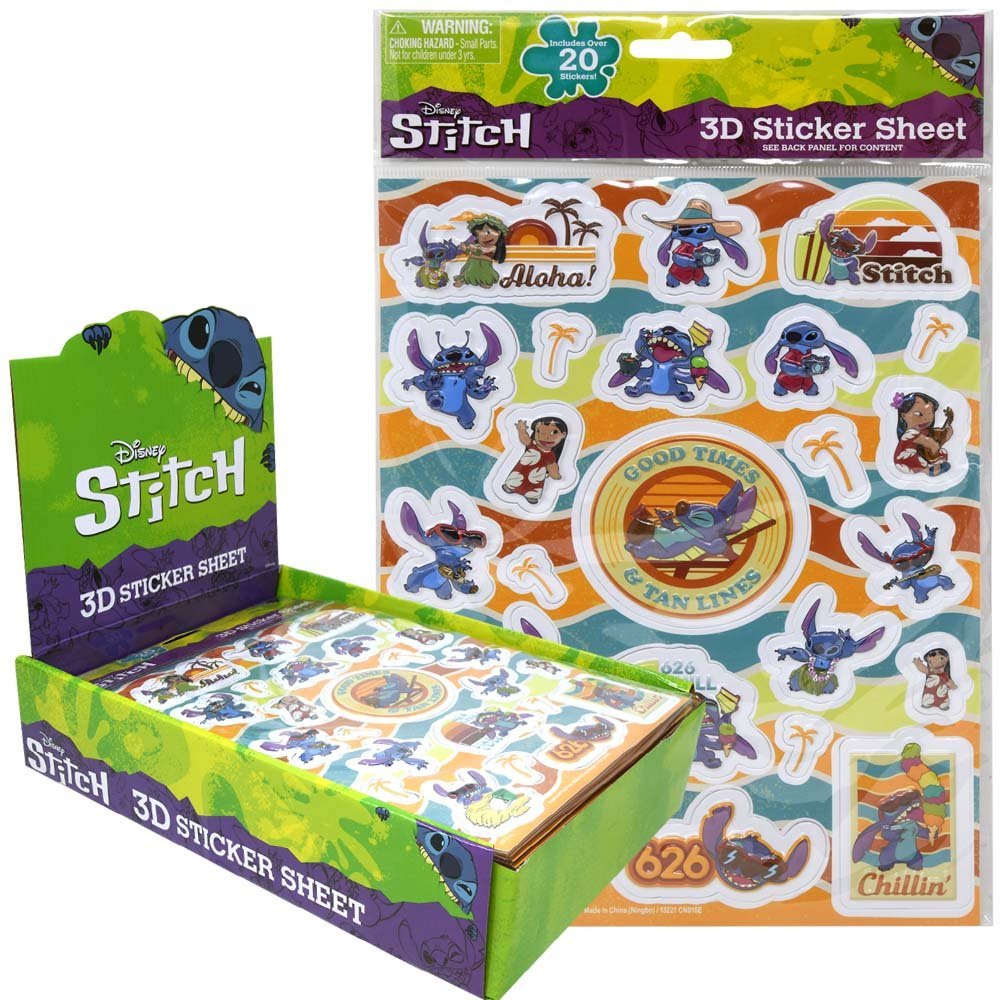 Stitch 3D sticker 20ct Stitch 3D sticker 20ct. - Image 1