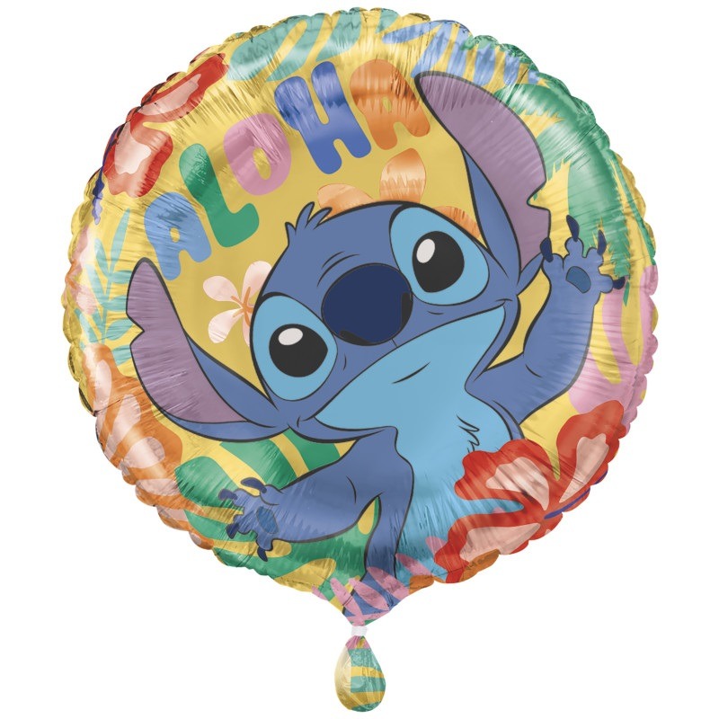 Stitch round 18in foil balloon Stitch round foil balloon 18" - Image 1