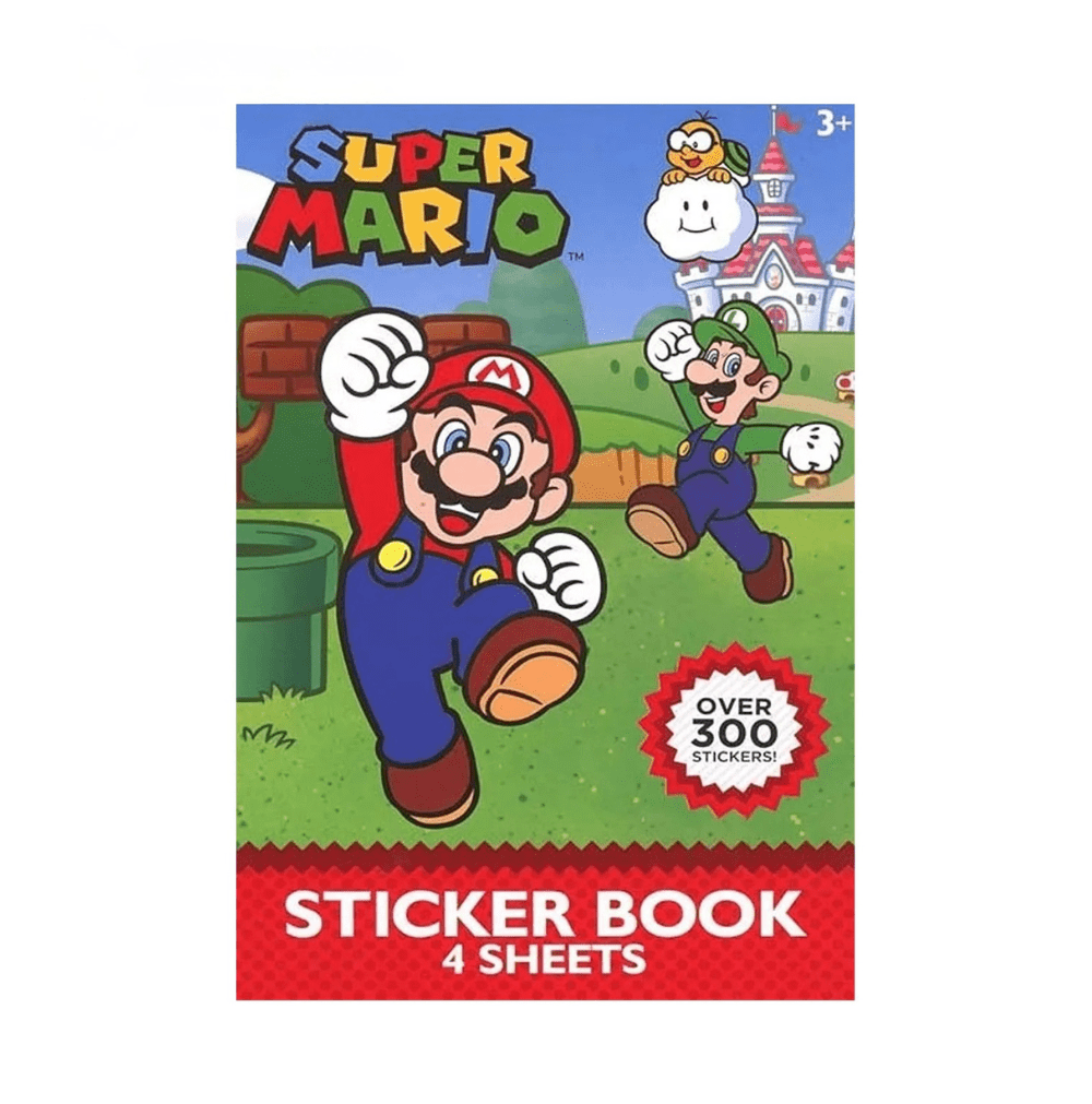 Super mario sticker book 300ct Super mario stickers 4sheets - Image 1