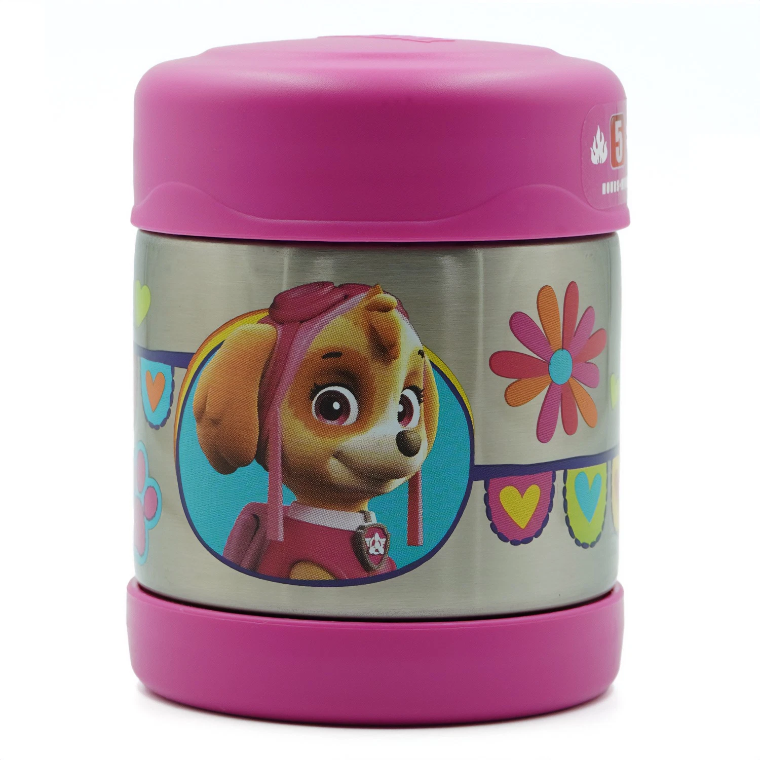 Thermos paw patrol girl pink stainless steel food jar 10oz-13.49 Paw patrol thermos food jar 10oz. - Image 1