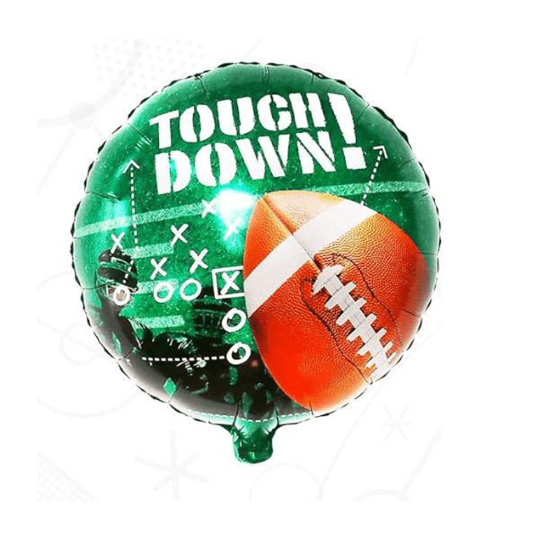 Touch down green foil balloon 18inch_$3.99 Touch down green foil balloon - Image 1