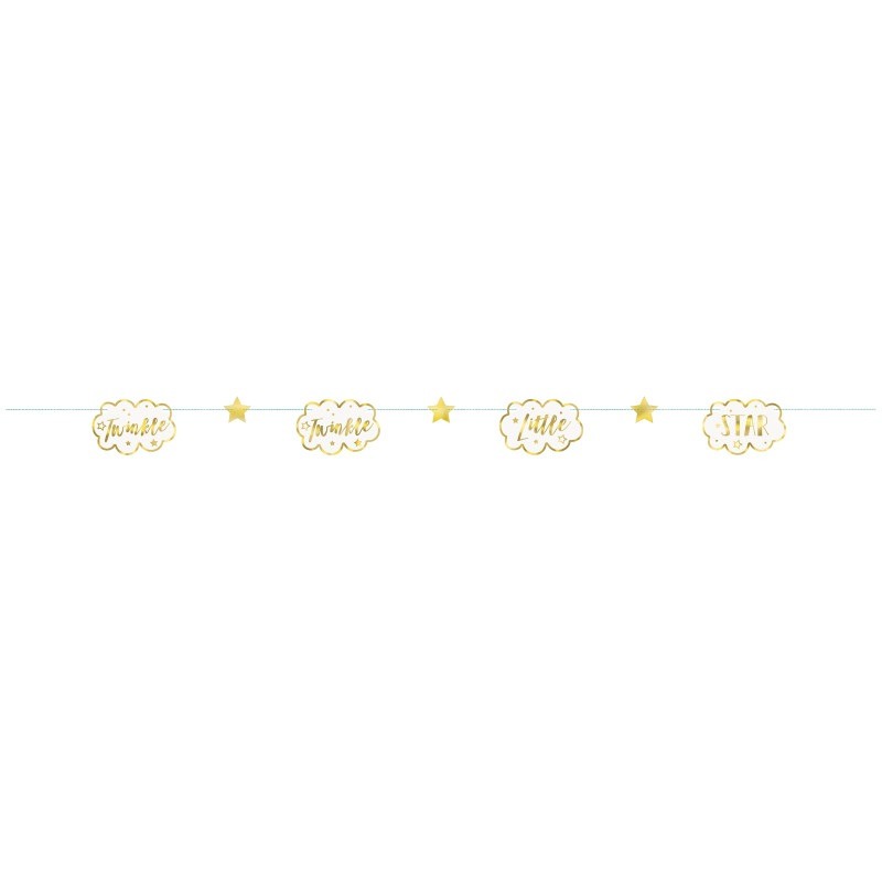 Twinkle twinkle little star paper garland 7ft.1.99 Twinkle twinkle paper garland 7ft. - Image 1