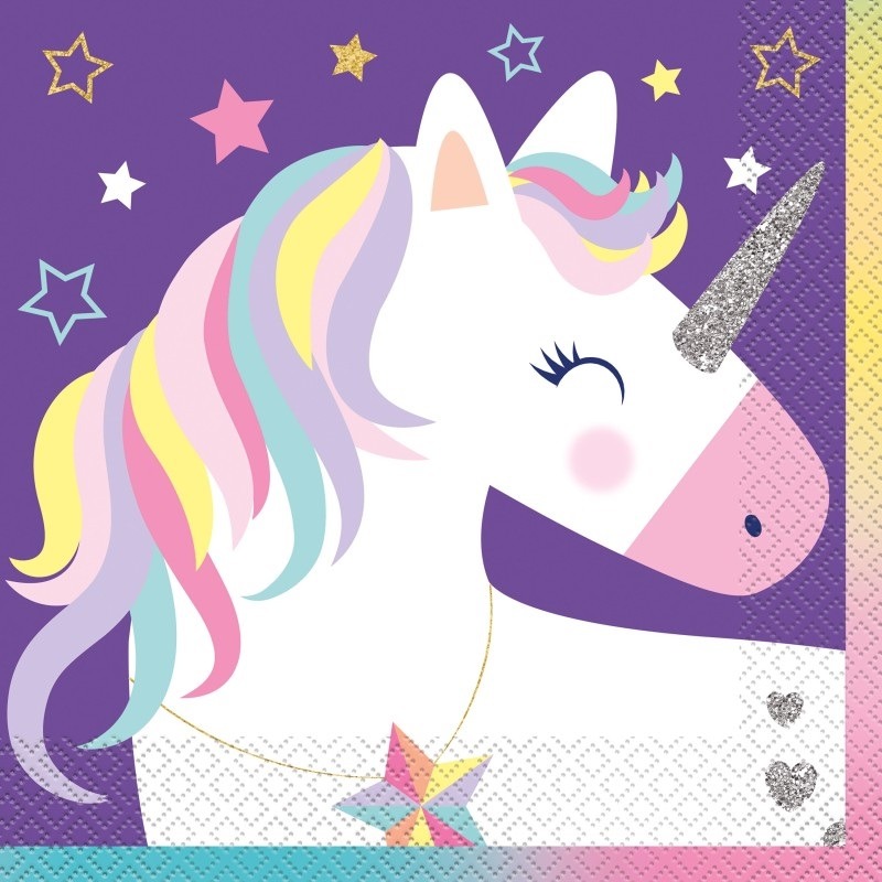 Unicorn big napkin 16ct-2.99 Unicorn big napkins - Image 1