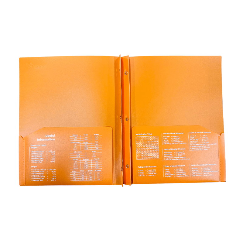 Untitled design (35) 3-pronge two pocket plastic folder - Image 1