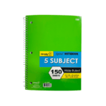 5-Subject wide ruled 150sheets note book