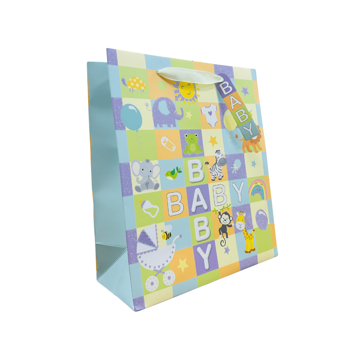 Untitled design (47) ABCD theme small gift bag - Image 1