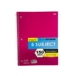 5-Subject wide ruled 150sheets note book - Image 3