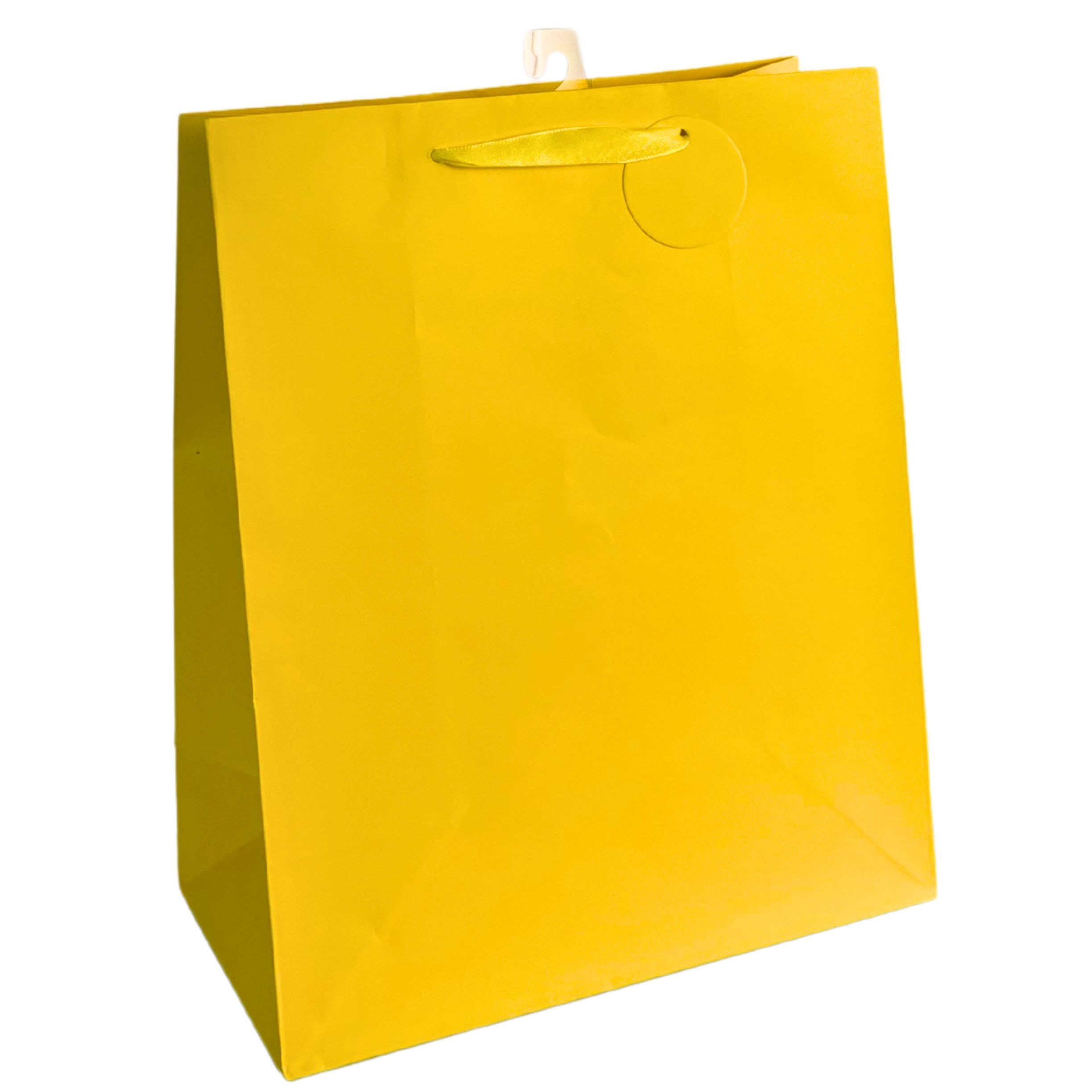 Yellow paper gift bag 7in X 9in Small paper bag - Image 1