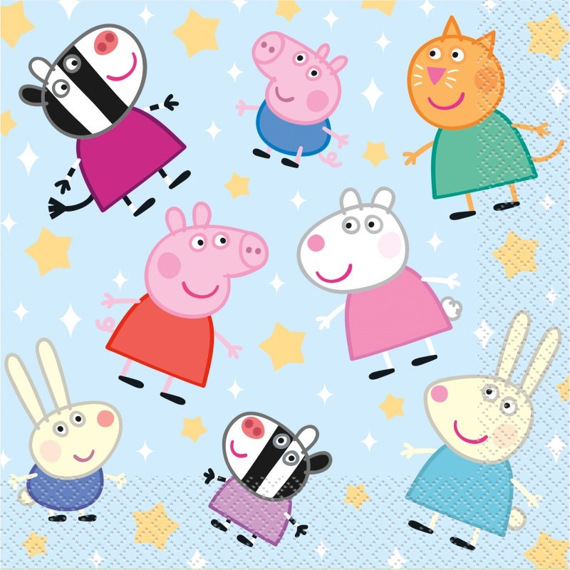 peppa pig big napkin 16ct Peppa pig big napkins - Image 1